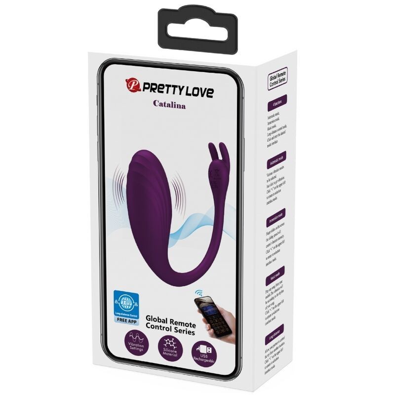 Catalina Vibrator App Telecomando Viola - PRETTY LOVE LED - Stimolatori | erosidea.com