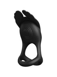 Silas Anello Per Pene Vibrante 7 Vibrazioni In Silicone Nero - PRETTY LOVE MALE - Masturbatori | erosidea.com