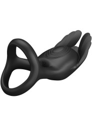 Silas Anello Per Pene Vibrante 7 Vibrazioni In Silicone Nero - PRETTY LOVE MALE - Masturbatori | erosidea.com