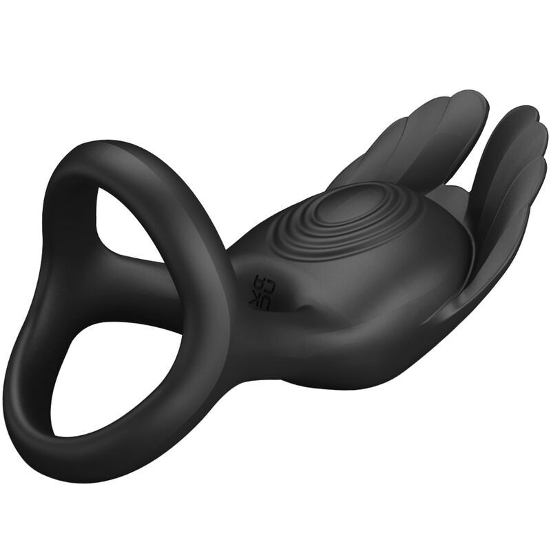 Silas Anello Per Pene Vibrante 7 Vibrazioni In Silicone Nero - PRETTY LOVE MALE - Masturbatori | erosidea.com