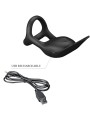 Silas Anello Per Pene Vibrante 7 Vibrazioni In Silicone Nero - PRETTY LOVE MALE - Masturbatori | erosidea.com