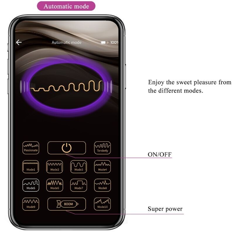 Billy Telecomando Vibrazione Viola App Gratuita - PRETTY LOVE - Vibratori con App | erosidea.com