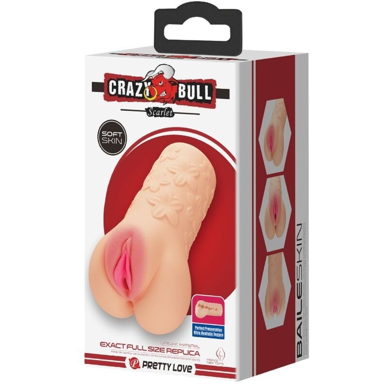 Crazy Bull - Mastubador A Forma Di Vagina Scarlatto - CRAZY BULL - Masturbatori Vagina | erosidea.com