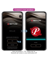 Vibratore Hector Elettroshock Con App Viola - PRETTY LOVE HIGH GRADE - Vibratori con App | erosidea.com