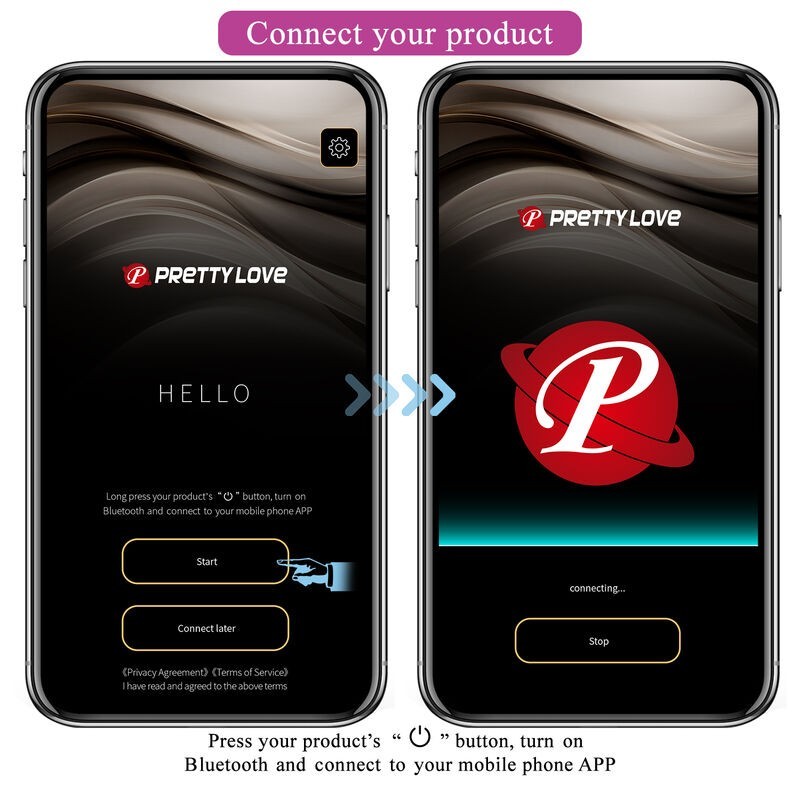 Vibratore Hector Elettroshock Con App Viola - PRETTY LOVE HIGH GRADE - Vibratori con App | erosidea.com