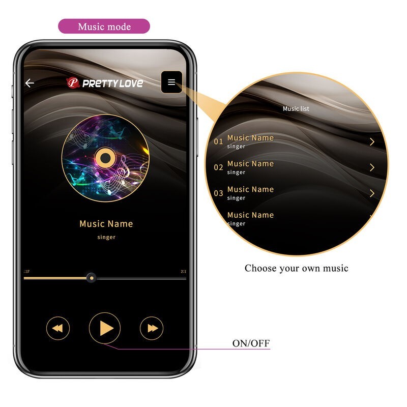 Vibratore Hector Elettroshock Con App Viola - PRETTY LOVE HIGH GRADE - Vibratori con App | erosidea.com