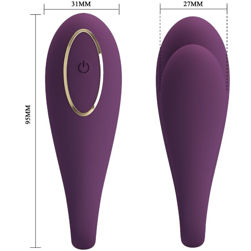 Pretty Love - August Vibratore Global Double Pleasure Remoto - PRETTY LOVE C-TYPE - Vibratori | erosidea.com