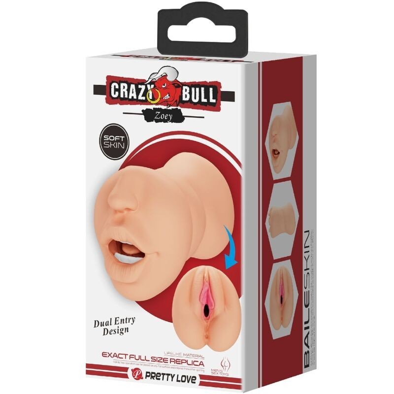 Crazy Bull - Zoey Mastubador A Forma Di Vagina Doppia Entrata - CRAZY BULL - Masturbatori Vagina | erosidea.com
