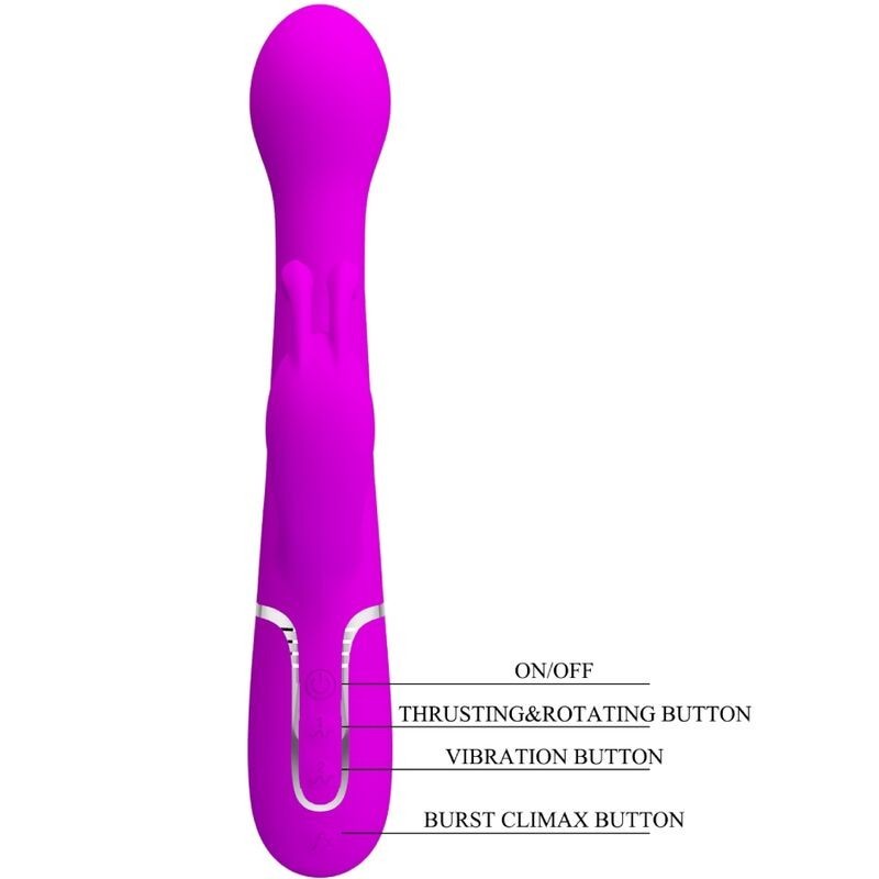 Vibratore Dejon Rabbit 3 In 1 Viola Multifunzione - PRETTY LOVE FLIRTATION - Vibratori Rabbit | erosidea.com
