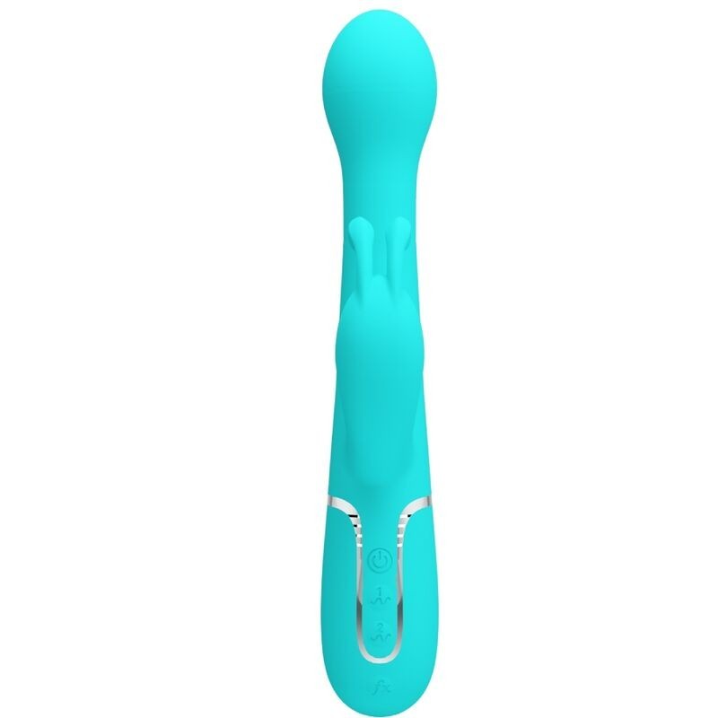 Vibratore Dejon Rabbit 3 In 1 Multifunzione Verde Acqua - PRETTY LOVE FLIRTATION - Vibratori Rabbit | erosidea.com