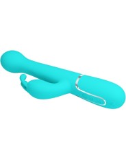 Vibratore Dejon Rabbit 3 In 1 Multifunzione Verde Acqua - PRETTY LOVE FLIRTATION - Vibratori Rabbit | erosidea.com