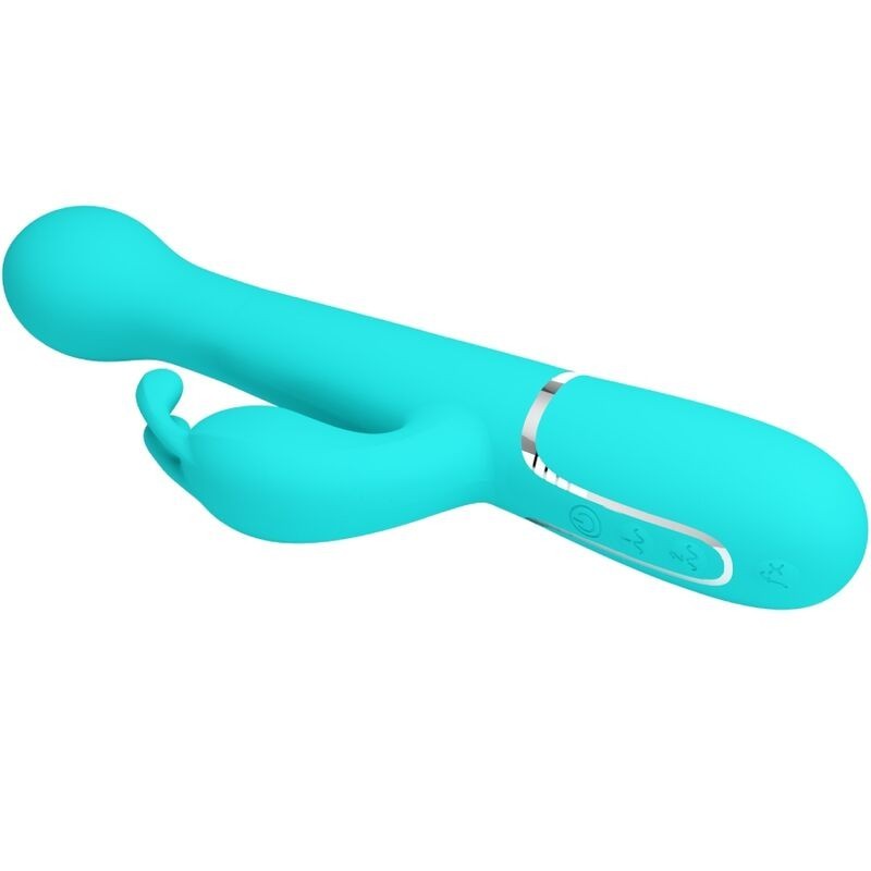 Vibratore Dejon Rabbit 3 In 1 Multifunzione Verde Acqua - PRETTY LOVE FLIRTATION - Vibratori Rabbit | erosidea.com