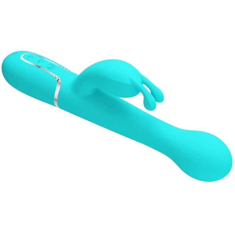 Vibratore Dejon Rabbit 3 In 1 Multifunzione Verde Acqua - PRETTY LOVE FLIRTATION - Vibratori Rabbit | erosidea.com