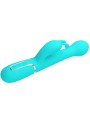 Vibratore Dejon Rabbit 3 In 1 Multifunzione Verde Acqua - PRETTY LOVE FLIRTATION - Vibratori Rabbit | erosidea.com