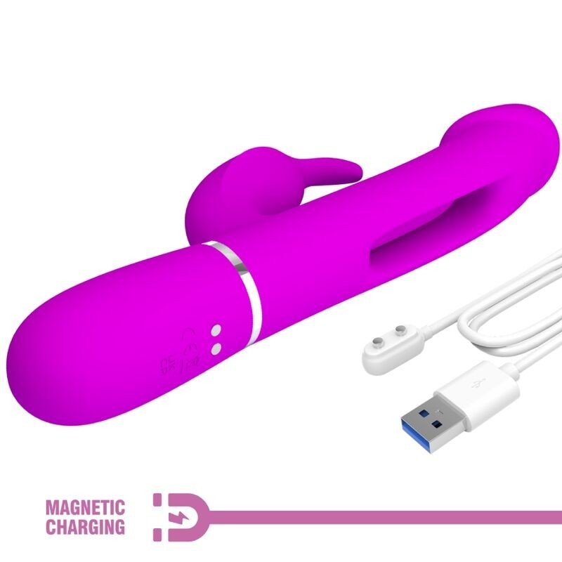 Vibratore Dejon Rabbit 3 In 1 Multifunzione Fucsia - PRETTY LOVE FLIRTATION - Vibratori Rabbit | erosidea.com