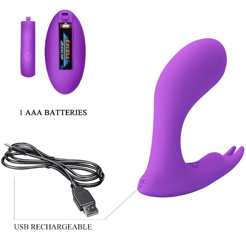 Telecomando Idabelle Vibrazione E Pulsazione Viola - PRETTY LOVE BOTTOM - Plug e Catene Anali | erosidea.com