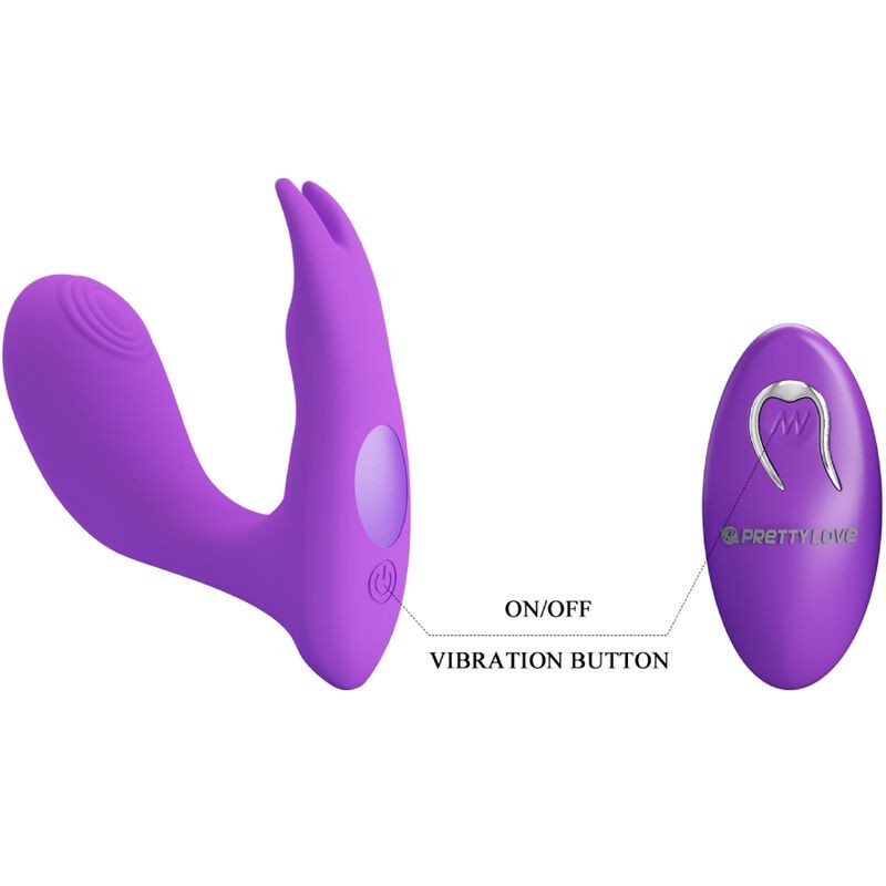 Telecomando Idabelle Vibrazione E Pulsazione Viola - PRETTY LOVE BOTTOM - Plug e Catene Anali | erosidea.com