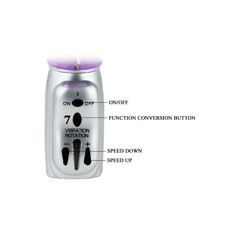Vibratore Rabbit Baile Rotations Mariposa Tulip - BAILE ROTATIONS - Vibratori Rabbit | erosidea.com