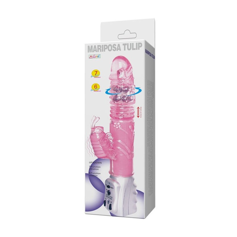 Vibratore Rabbit Baile Rotations Mariposa Tulip - BAILE ROTATIONS - Vibratori Rabbit | erosidea.com