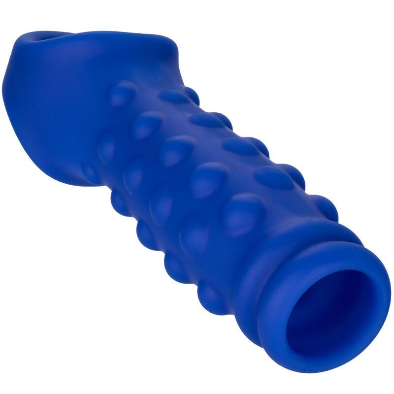 Calexotics - Admiral Copertura Per Pene Con Perline In Silicone Liquido Blu - CALEXOTICS - Guaine e Prolunghe | erosidea.com