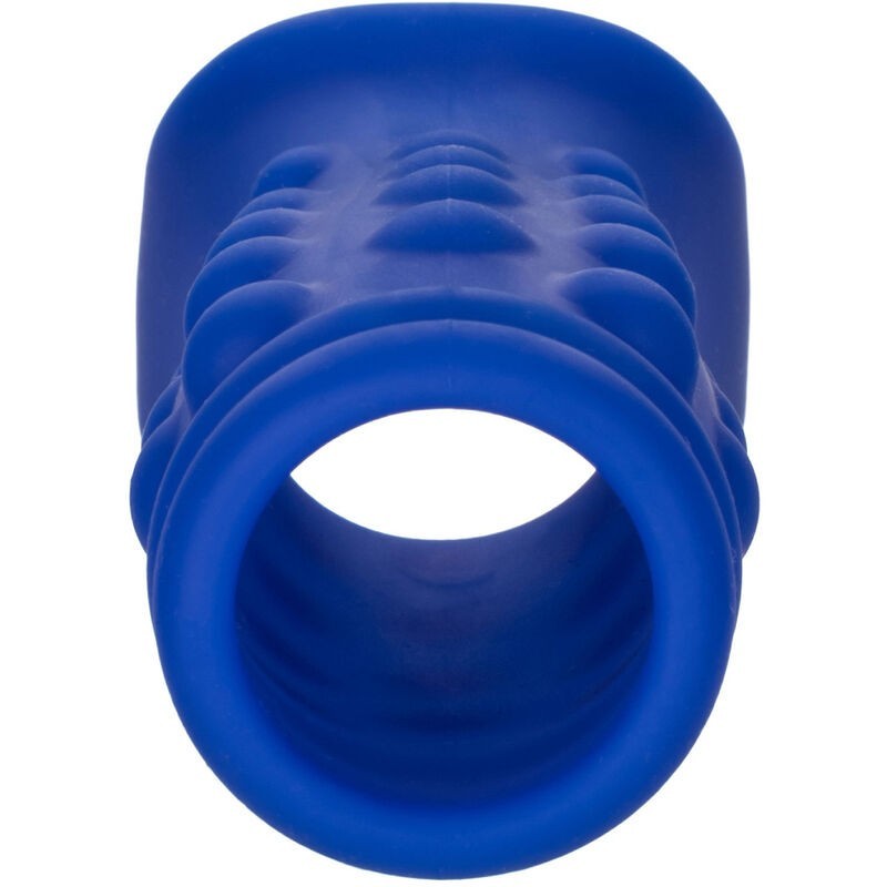 Calexotics - Admiral Copertura Per Pene Con Perline In Silicone Liquido Blu - CALEXOTICS - Guaine e Prolunghe | erosidea.com