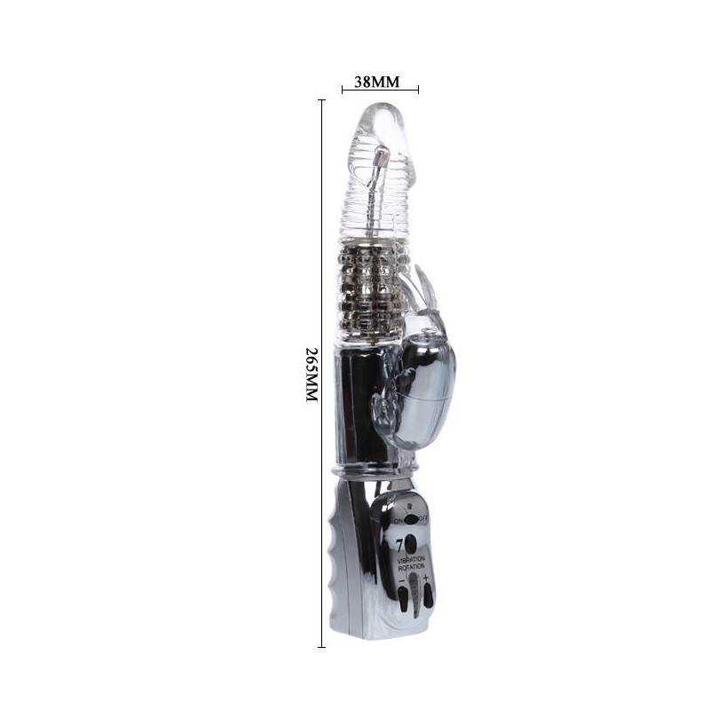 Amour Missile Trasparente Rotante 26.5 Cm - BAILE ROTATIONS - Vibratori Classici | erosidea.com