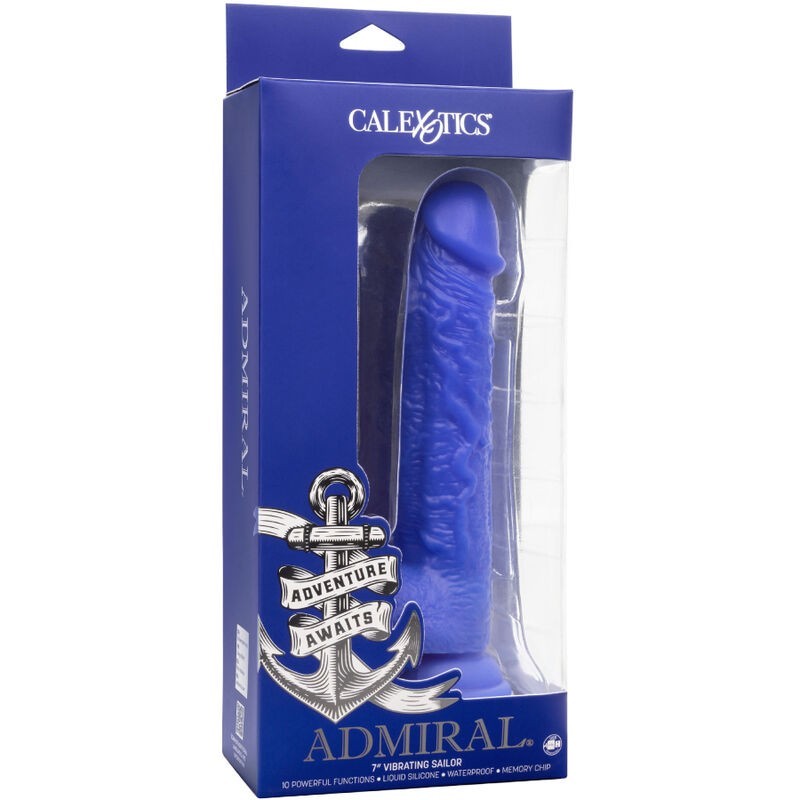 Calexotics - Admiral Vibratore Dildo Realistico Sailor Blu - CALEXOTICS - Dildo Realistici | erosidea.com