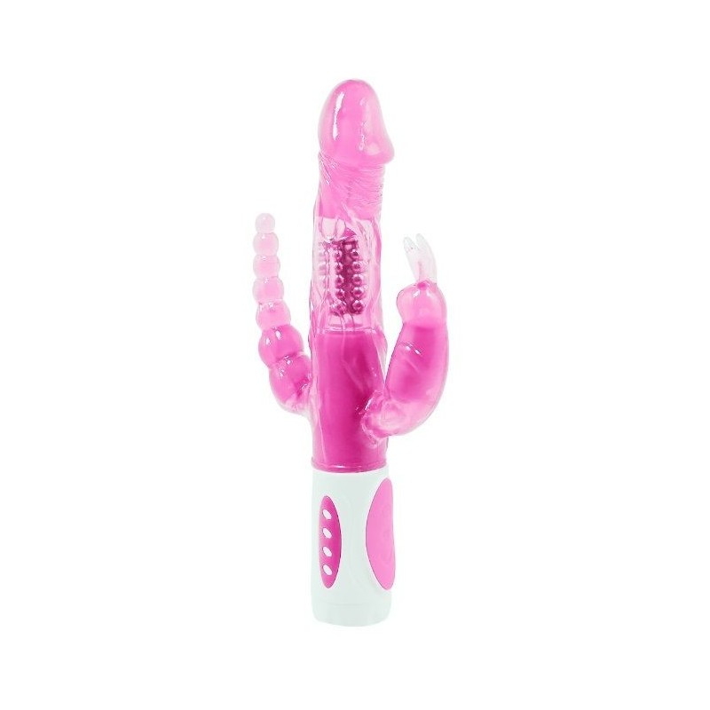 Baile Pretty Bunny Triplo Vibratore Rotatore - BAILE ROTATIONS - Vibratori Rabbit | erosidea.com