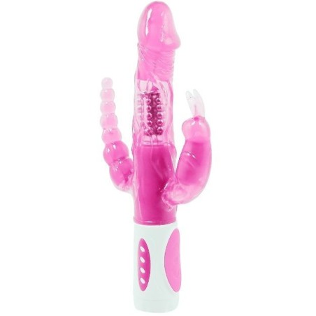 Baile Pretty Bunny Triplo Vibratore Rotatore - BAILE ROTATIONS - Vibratori Rabbit | erosidea.com