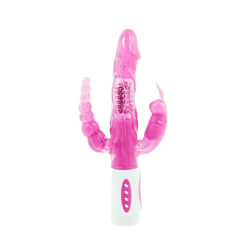 Baile Pretty Bunny Triplo Vibratore Rotatore - BAILE ROTATIONS - Vibratori Rabbit | erosidea.com