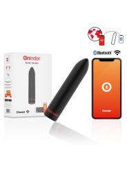 Oninder - Vibratore Berlin Nero 9 Modalità 85 x 2 Cm App Gratuita - ONINDER - Vibratori con App | erosidea.com