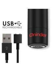 Oninder - Vibratore Berlin Nero 9 Modalità 85 x 2 Cm App Gratuita - ONINDER - Vibratori con App | erosidea.com