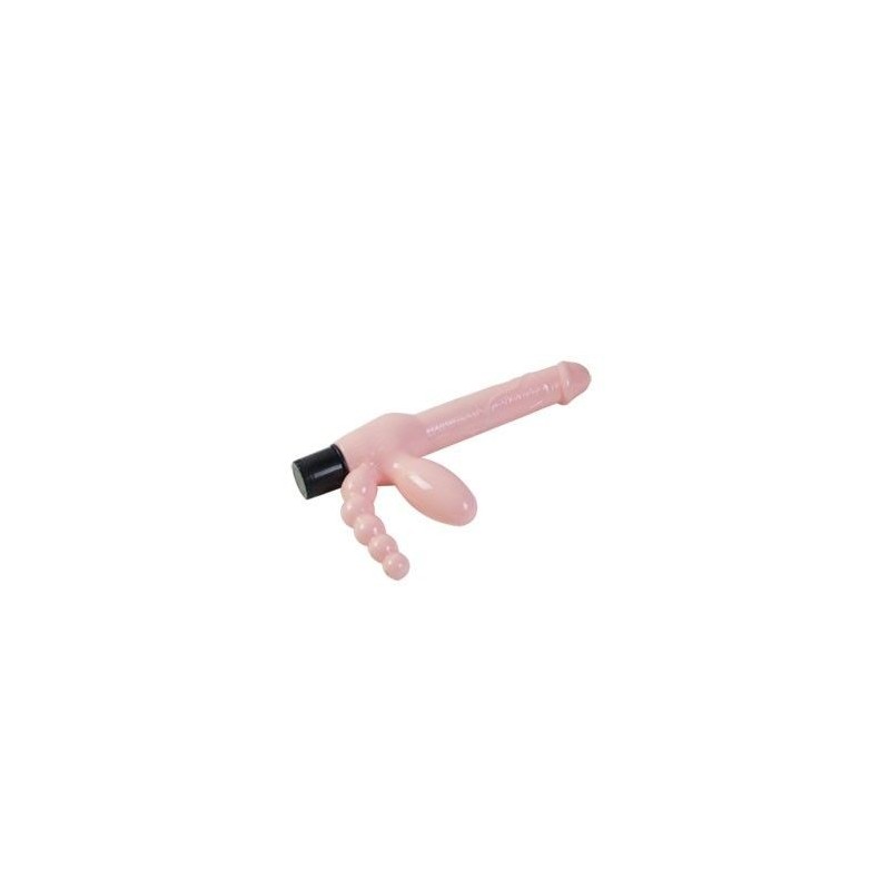 Imbragatura Senza Corda Tpr Con Vibrazione E Stimolazione Anale 25.4 Cm - BAILE - Strap-on e Imbracature | erosidea.com