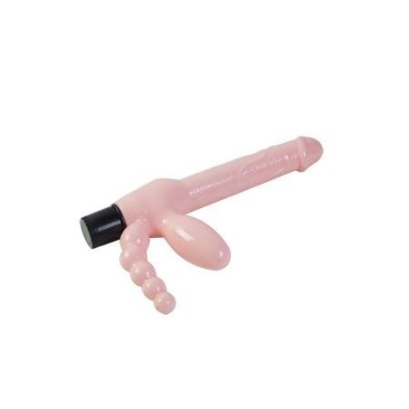 Imbragatura Senza Corda Tpr Con Vibrazione E Stimolazione Anale 25.4 Cm - BAILE - Strap-on e Imbracature | erosidea.com