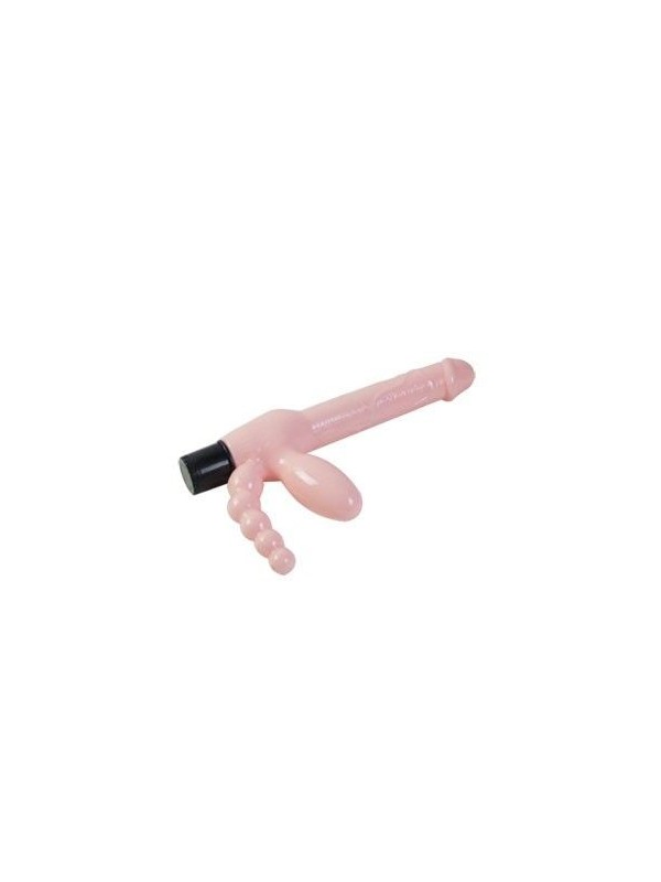 Imbragatura Senza Corda Tpr Con Vibrazione E Stimolazione Anale 25.4 Cm - BAILE - Strap-on e Imbracature | erosidea.com