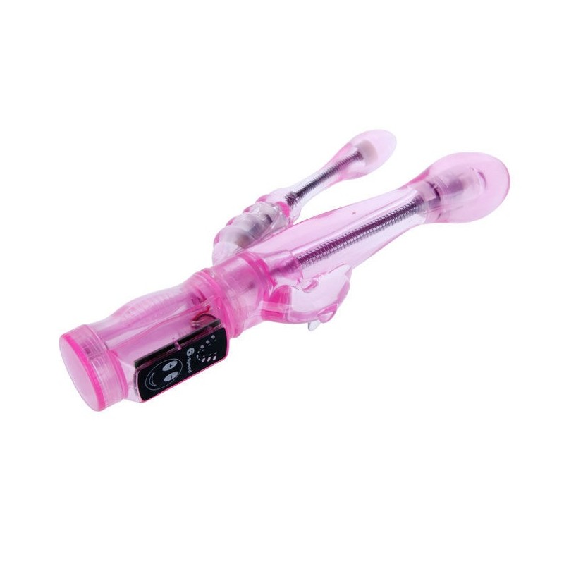 Vibratore Flessibile Con Stimolatore Anale - BAILE VIBRATORS - Vibratori Anali | erosidea.com