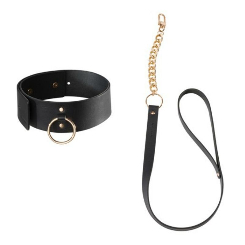 Bijoux - Indiscrets Collana Labirinto Nero Con Cinturino - BIJOUX MAZE - Collari e Guinzagli | erosidea.com