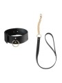 Bijoux - Indiscrets Collana Labirinto Nero Con Cinturino - BIJOUX MAZE - Collari e Guinzagli | erosidea.com
