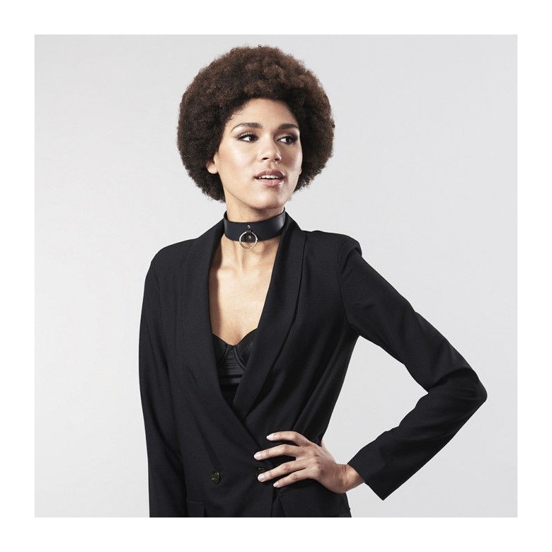 Bijoux - Indiscrets Collana Labirinto Nero Con Cinturino - BIJOUX MAZE - Collari e Guinzagli | erosidea.com