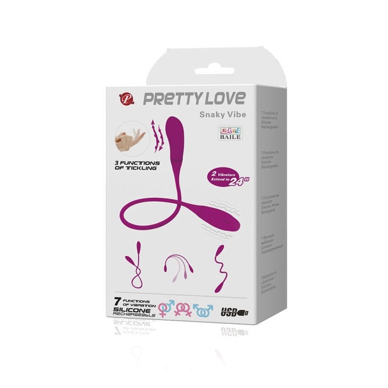 Vibratore Smart Snaky Vibe 7 V + 3 Solletto - PRETTY LOVE SMART - Vibratori | erosidea.com