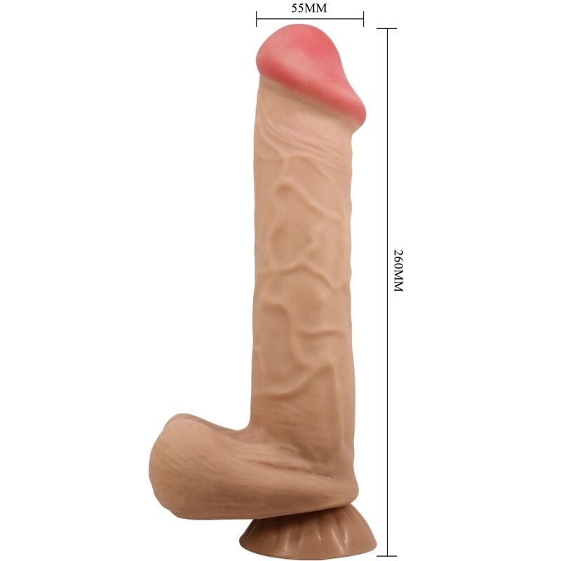 Dildo Pretty Love Sliding Skin Con Ventosa 26 Cm - PRETTY LOVE HIGH GRADE - Dildo Realistici | erosidea.com