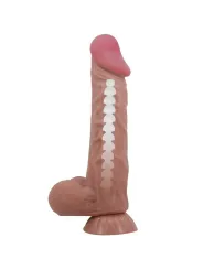 Pretty Love - Dildo Realistico Sliding Skin Series Con Ventosa Scorrevole Della Pelle Marrone 24 Cm - PRETTY LOVE HIGH GRADE - Dildo Realistici | erosidea.com