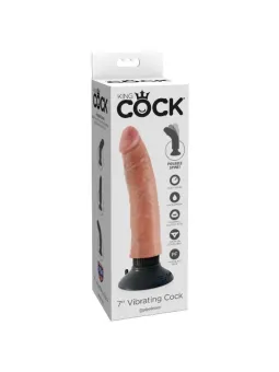 King Cock - Dildo Vibratore 17.78 Cm Naturale