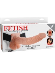 Fetish Fantasy Series - Series 9 Hollow Strap On Con Sfere 22.9Cm Carne - FETISH FANTASY SERIES - Strap-on e Imbracature | erosidea.com