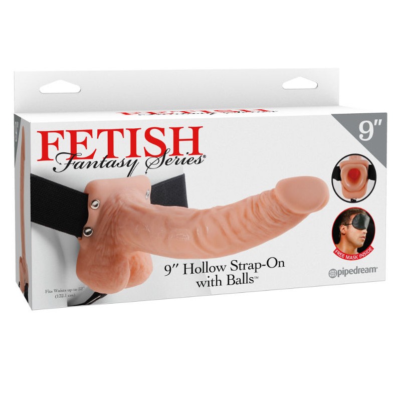 Fetish Fantasy Series - Series 9 Hollow Strap On Con Sfere 22.9Cm Carne - FETISH FANTASY SERIES - Strap-on e Imbracature | erosidea.com