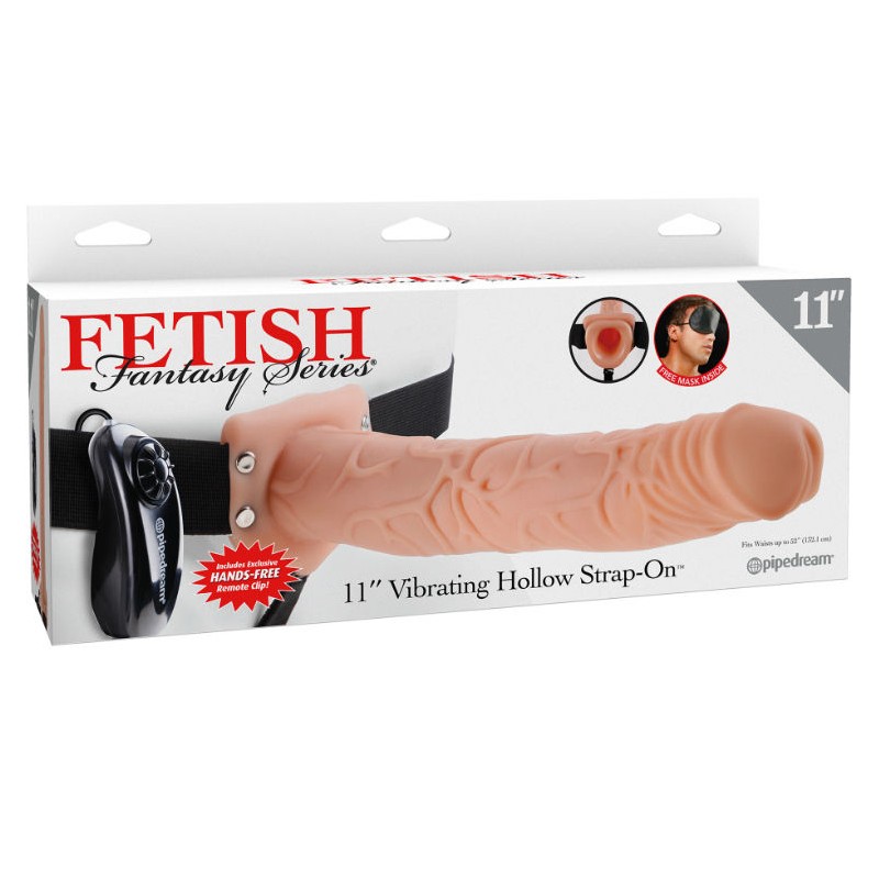 Fetish Fantasy Series - Series 11 Hollow Strap On Vibrante Con Sfere 27.9Cm Carne - FETISH FANTASY SERIES - Strap-on e Imbracature | erosidea.com