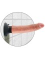 King Cock - Dildo Vibratore 17.78 Cm Naturale - KING COCK - Dildo Realistici | erosidea.com