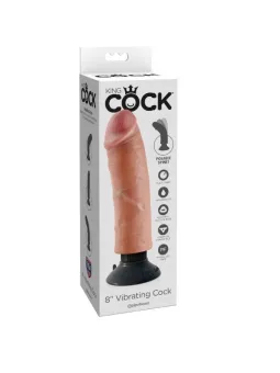 Dildo Vibrante King Cock Naturale 20.32 Cm