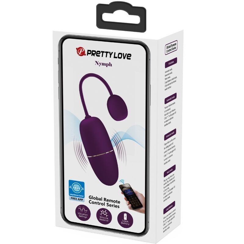 Nymph Ovetto Vibrante App Controllato Lila - PRETTY LOVE BOTTOM - Ovetti Palline Sfere | erosidea.com