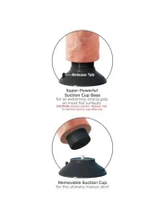 King Cock - Dildo Vibratore Con Testicoli 17.78 Cm Naturale - KING COCK - Dildo Realistici | erosidea.com